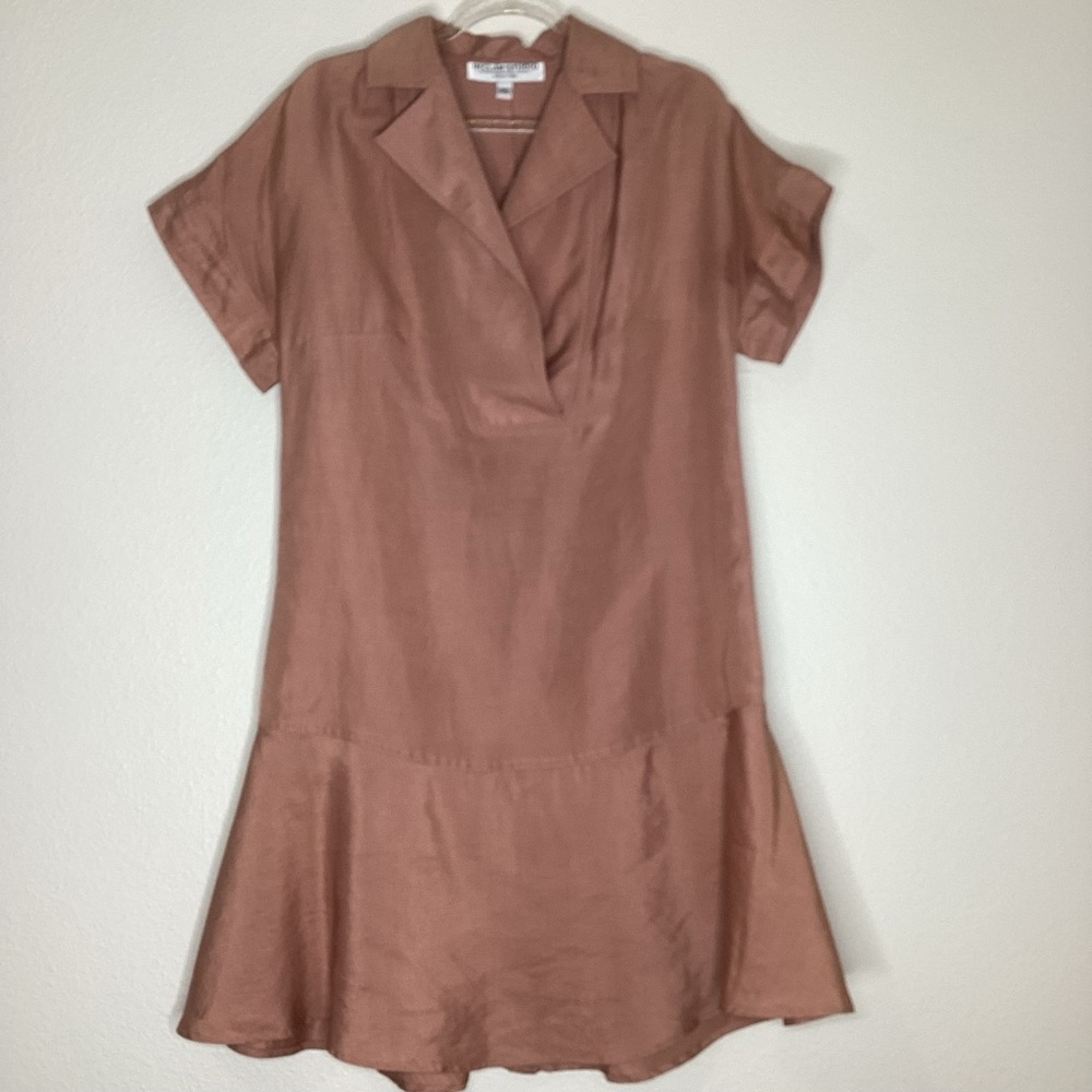 Inclan Studios Houston, TX Porter Dress Silk Linen USA XS